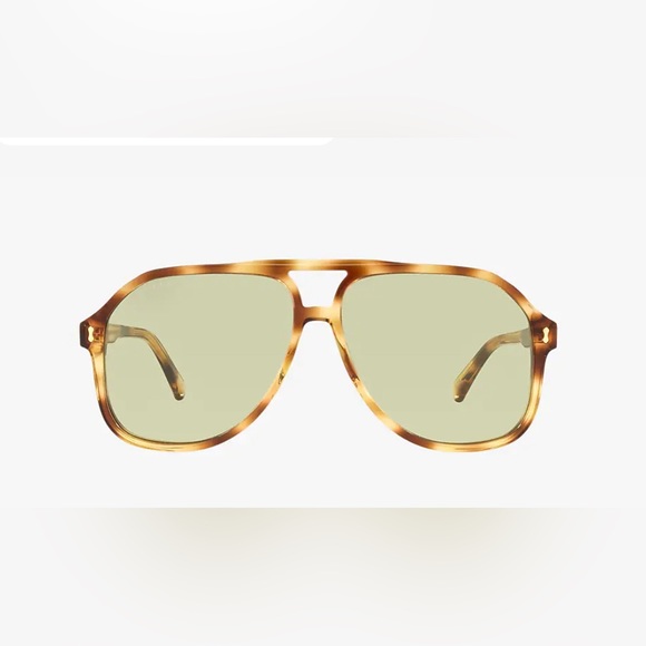 Gucci Aviator Oversized Havana Sunglasses - Picture 2 of 6